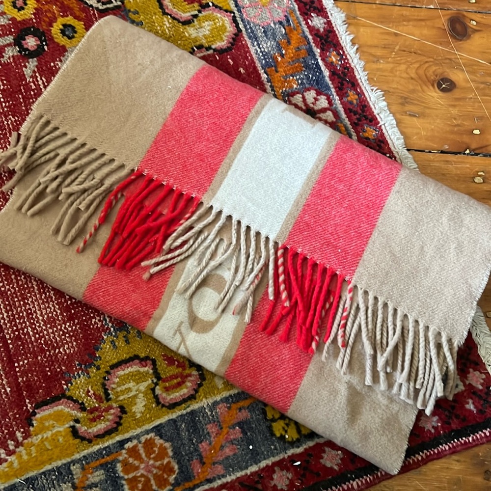 Coach Oversized Striped Scarf